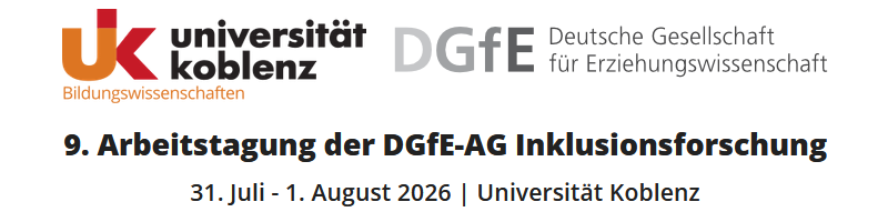 Logo 9. Arbeitstagung der DGfE-AG Inklusionsforschung