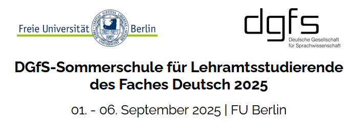 Logo DGfS-Sommerschule Lehramt Deutsch 2025