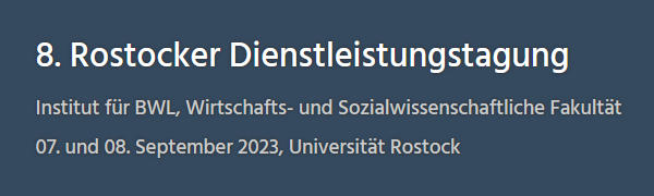 Logo Rostocker DL-Tagung 2023