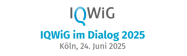 Logo IQWiG im Dialog 2025