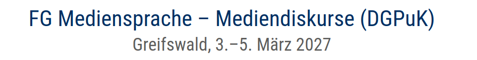 Logo Mediendiskurse 2027