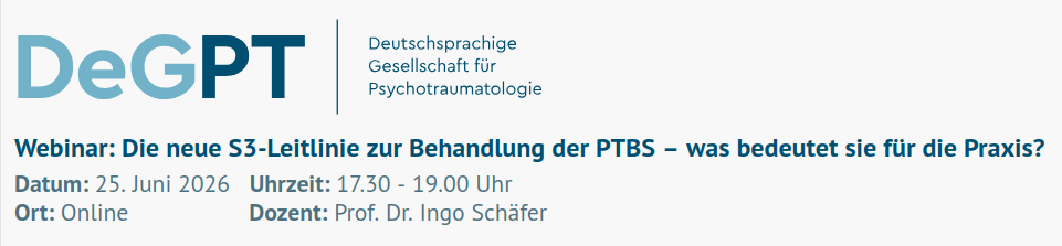 Logo Die neue S-3-Leitlinie zur Behandlung der PTBS