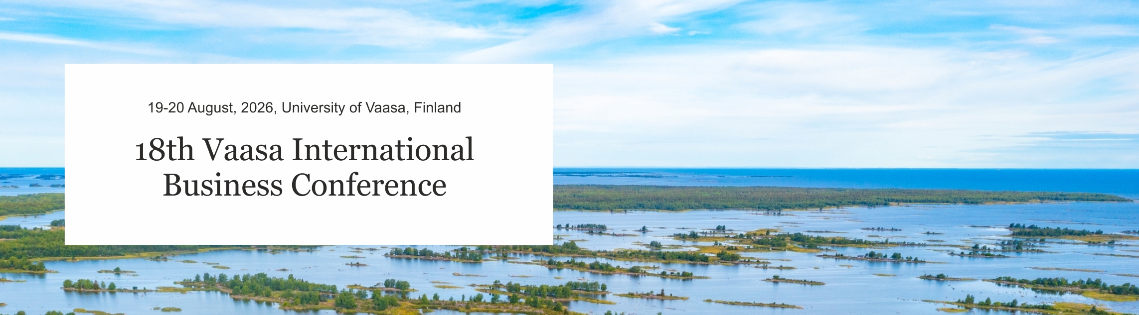 Logo Vaasa IB Conference 2026